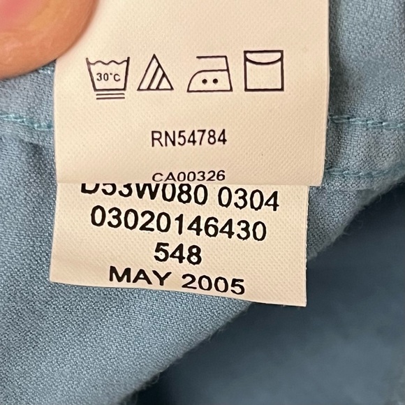 Vtg Y2K Joseph Abboud Blue Corduroy Button Up Shirt M Preppy Old Money Western - Picture 7 of 11